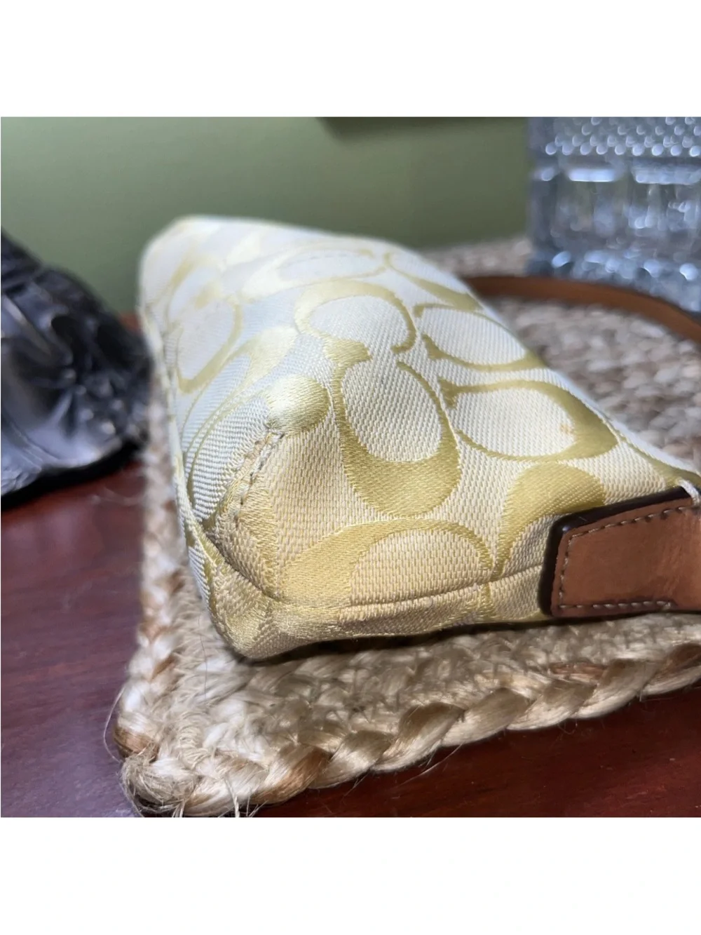 Y2K Signature C YELLOW MINI PURSE BAGUETTE RARE!! TIK TOK MARCH 2026